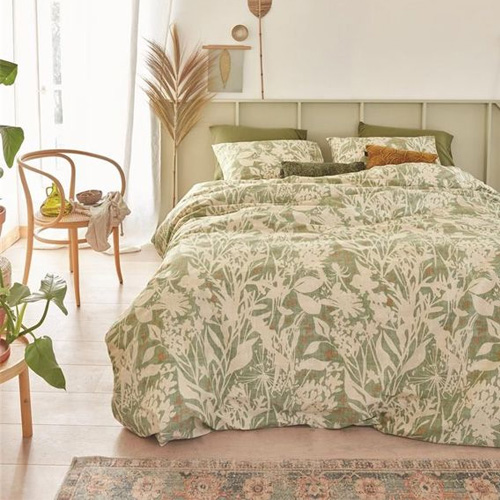 Dekbedovertrek Botanical Green Ariadne