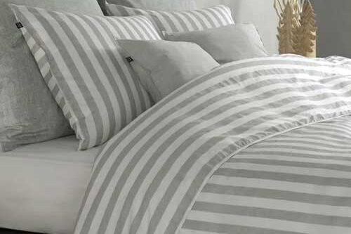 Dekbedovertrek Banda di Lino Dove Grey Zo!Home Dekbedovertrek Banda di Lino Dove Grey Zo!Home
