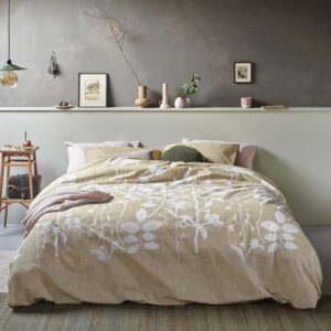 Dekbedovertrek Plant geel