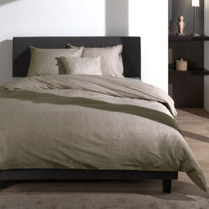 Dekbedovertrek Lino Palm Taupe