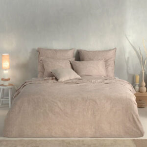 Dekbedovertrek Paisley di Lino sandy beige