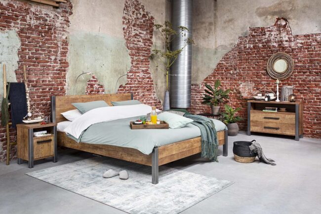 Geef je slaapkamer een industriële look met deze tips