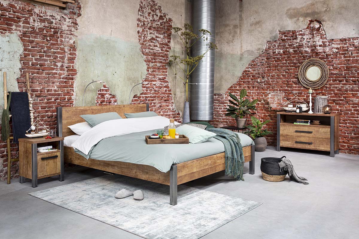 Geef je slaapkamer een industriële look met deze tips