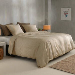 Dekbedovertrek Lino Tan Brown