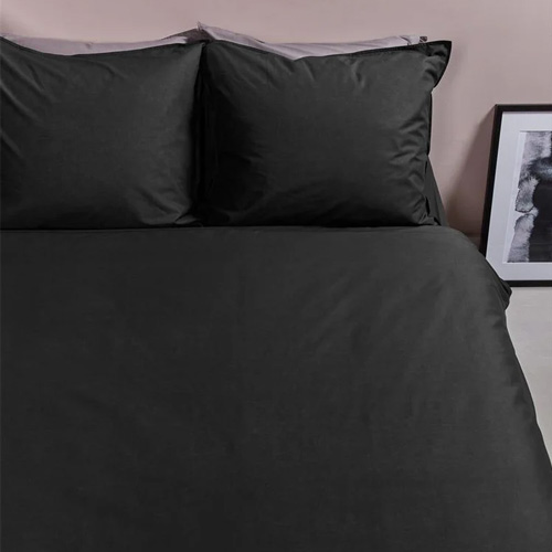 Dekbedovertrek Cotton Uni Black Ambiante