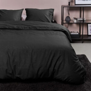 Dekbedovertrek Cotton Uni Black Ambiante