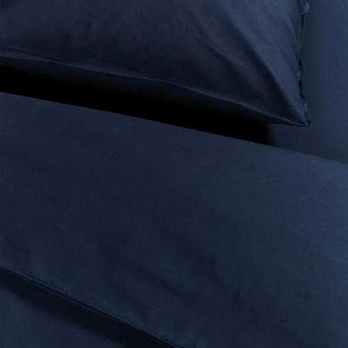Dekbedovertrek Cotton Uni Dark Blue Ambiante