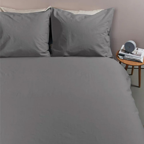 Dekbedovertrek Cotton Uni Grey Ambiante