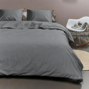 Dekbedovertrek Cotton Uni Grey Ambiante
