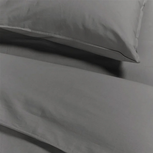 Dekbedovertrek Cotton Uni Grey Ambiante