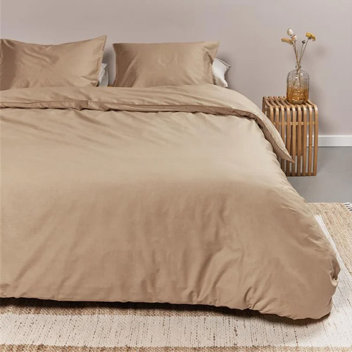 Dekbedovertrek Cotton Uni Khaki Ambiante