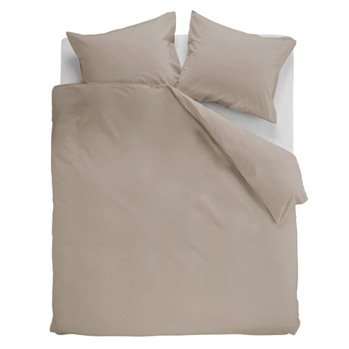 Dekbedovertrek Cotton Uni Taupe Ambiante