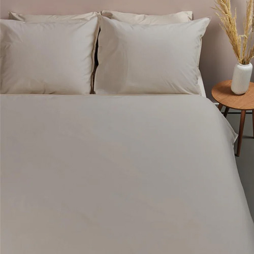 Dekbedovertrek Cotton Uni Taupe Ambiante