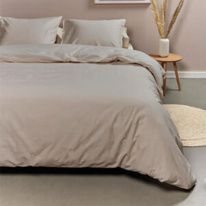 Dekbedovertrek Cotton Uni Taupe Ambiante