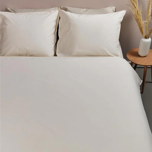 Dekbedovertrek Cotton Uni Zand Ambiante