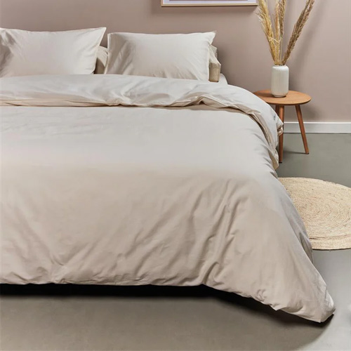 Dekbedovertrek Cotton Uni Zand Ambiante