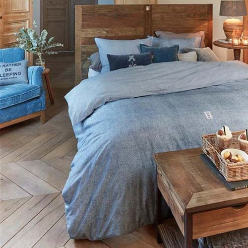 Dekbedovertrek Gingham Blue Riviera Maison