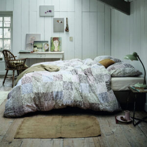 Dekbedovertrek Patches Natural flanel Ariadne