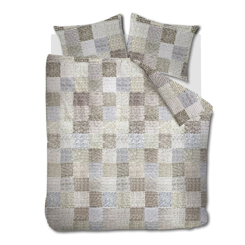 Dekbedovertrek Patches Natural flanel Ariadne