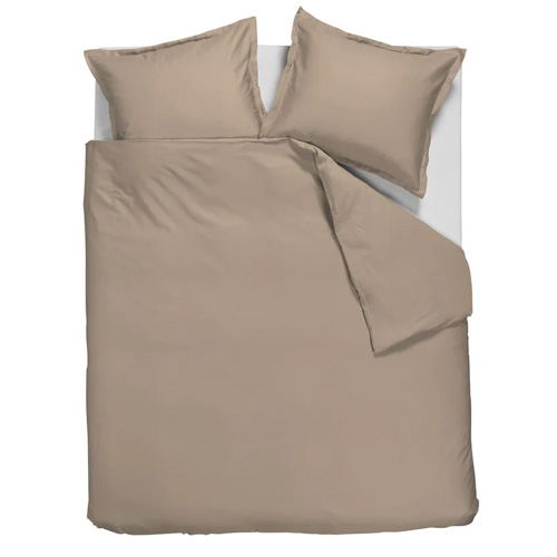 Dekbedovertrek Satin Uni Taupe Ambiante
