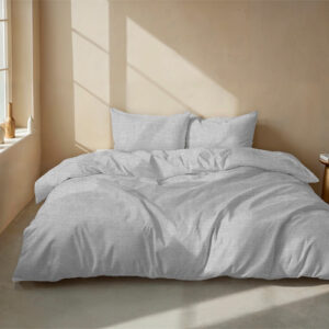 Dekbedovertrek Striscia di Lino Dove Grey