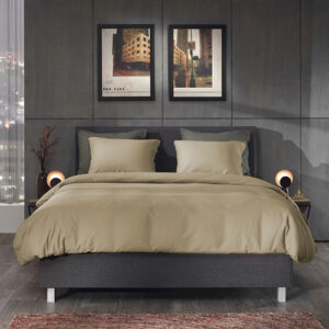 Dekbedovertrek Cialda Pale Khaki - Yellow