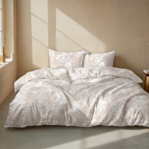 Dekbedovertrek Ibisco di Lino Sandy Beige